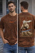 Desert Warrior Printed Acid Wash Tee